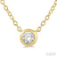 Bezel Set Petite Diamond Fashion Pendant