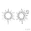 Sunburst Petite Diamond Fashion Earrings