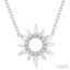 Sunburst Petite Diamond Fashion Pendant