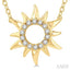 Sunburst Petite Diamond Fashion Pendant