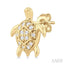 Turtle Petite Diamond Fashion Earrings