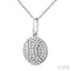Baseball Petite Diamond Fashion Pendant