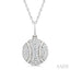 Baseball Petite Diamond Fashion Pendant