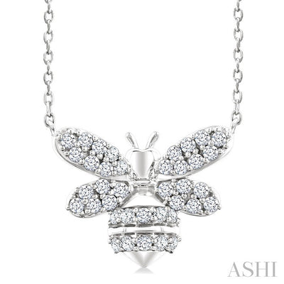 Bumble Bee Petite Diamond Fashion Pendant