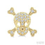 Skull Petite Diamond Fashion Earrings