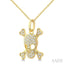 Skull Petite Diamond Fashion Pendant