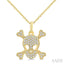Skull Petite Diamond Fashion Pendant