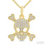 Skull Petite Diamond Fashion Pendant