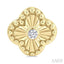 Clover Fluted Petite Diamond Fashion Earrings