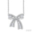 Bow Petite Diamond Fashion Pendant