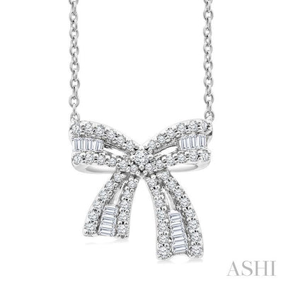Bow Petite Diamond Fashion Pendant