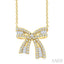 Bow Petite Diamond Fashion Pendant