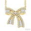 Bow Petite Diamond Fashion Pendant