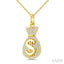 Dollar Diamond Fashion Pendant