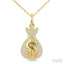 Dollar Diamond Fashion Pendant