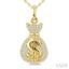 Dollar Diamond Fashion Pendant
