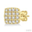 Cushion Shape Petite Diamond Fashion Earrings