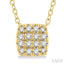 Cushion Shape Petite Diamond Fashion Pendant