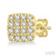 Cushion Shape Petite Diamond Fashion Earrings