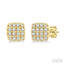 Cushion Shape Petite Diamond Fashion Earrings