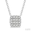 Cushion Shape Petite Diamond Fashion Pendant
