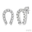 Horseshoe Petite Diamond Fashion Earrings