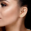 Dog Paw Petite Diamond Fashion Earrings