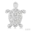 Turtle Petite Diamond Fashion Earrings
