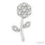 Floral Petite Diamond Fashion Earrings