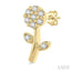 Floral Petite Diamond Fashion Earrings