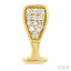 Champagne Glass Petite Diamond Fashion Earrings