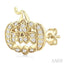 Pumpkin Petite Diamond Fashion Earrings