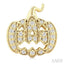 Pumpkin Petite Diamond Fashion Earrings