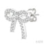 Bow Petite Diamond Fashion Earrings
