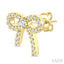 Bow Petite Diamond Fashion Earrings