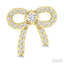 Bow Petite Diamond Fashion Earrings