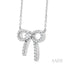 Bow Petite Diamond Fashion Pendant