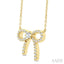 Bow Petite Diamond Fashion Pendant