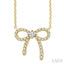 Bow Petite Diamond Fashion Pendant