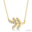 Leaf Petite Diamond Fashion Pendant
