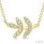 Leaf Petite Diamond Fashion Pendant