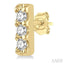 Vertical Bar Petite Diamond Fashion Earrings
