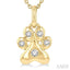 Dog Paw Petite Diamond Fashion Pendant