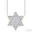 Star of David Diamond Fashion Pendant