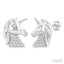 Unicorn Petite Diamond Fashion Earrings