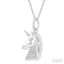Unicorn Petite Diamond Fashion Pendant