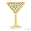 Martini Glass Petite Diamond Fashion Earrings