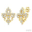 Fleur De Lis Petite Diamond Fashion Earrings
