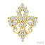 Fleur De Lis Petite Diamond Fashion Earrings