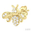 Bumble Bee Petite Diamond Fashion Earrings